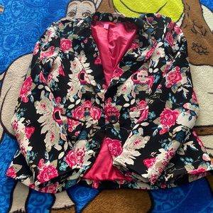 Floral blazer